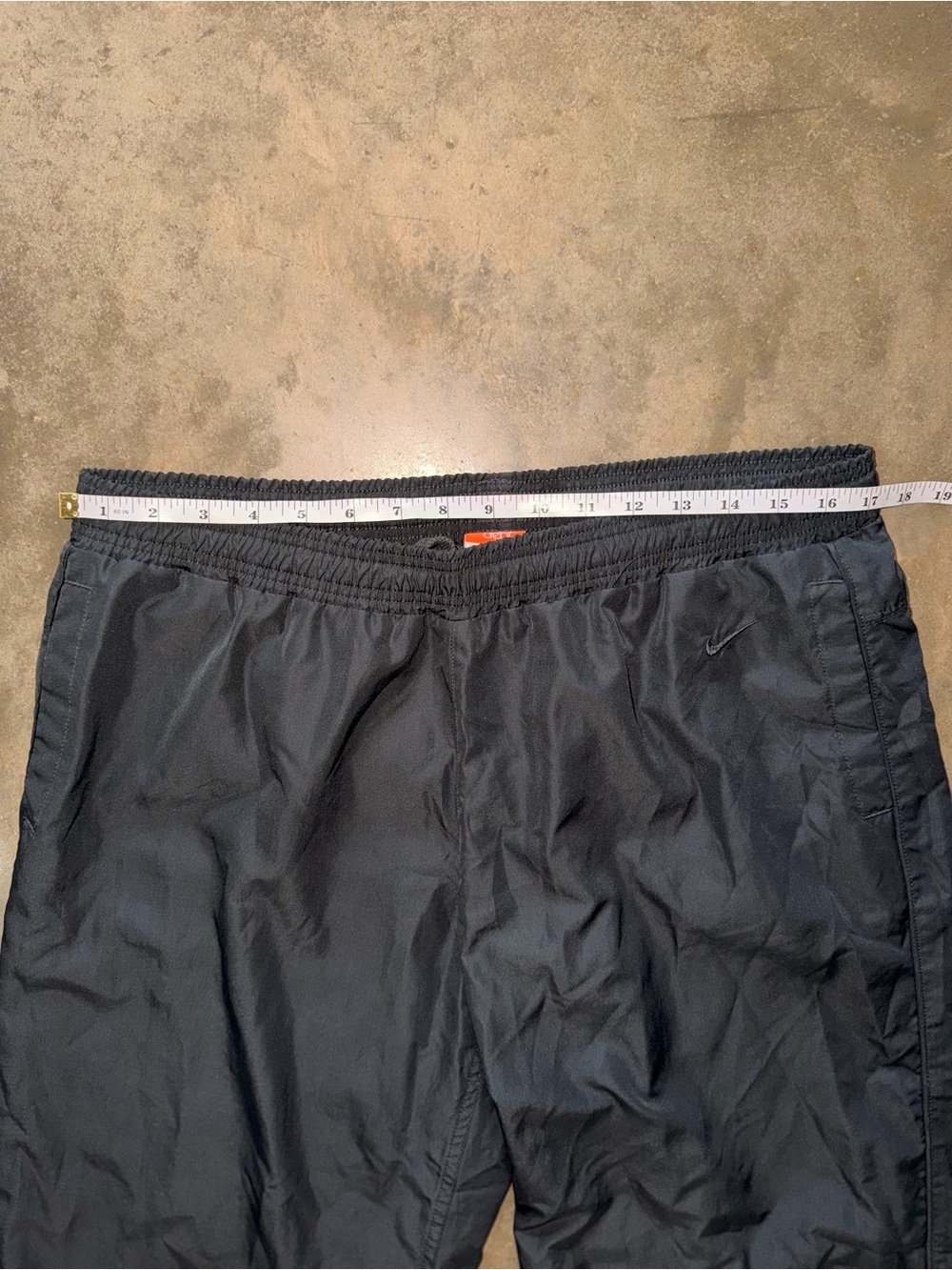 Nike Athletic Dept Gray Track Pants Tall LT Large Embroidered Swoosh - Picture 7 of 14
